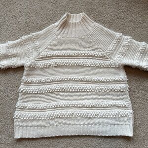 Lou & Grey Women’s Snowbird Pom White Sweater